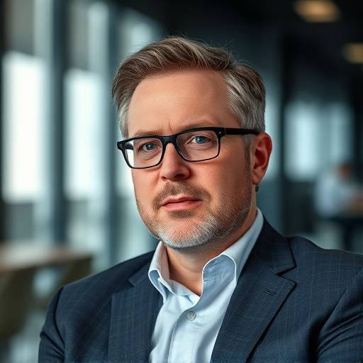 Skærmbillede af et interview med Mads Nipper, CEO'en for Ørsted, om vedvarende energi.